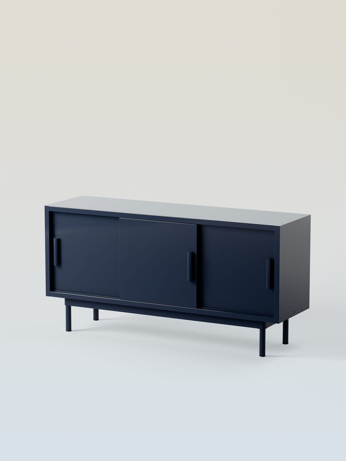 Buffet 3 portes coulissantes - Bleu Noir