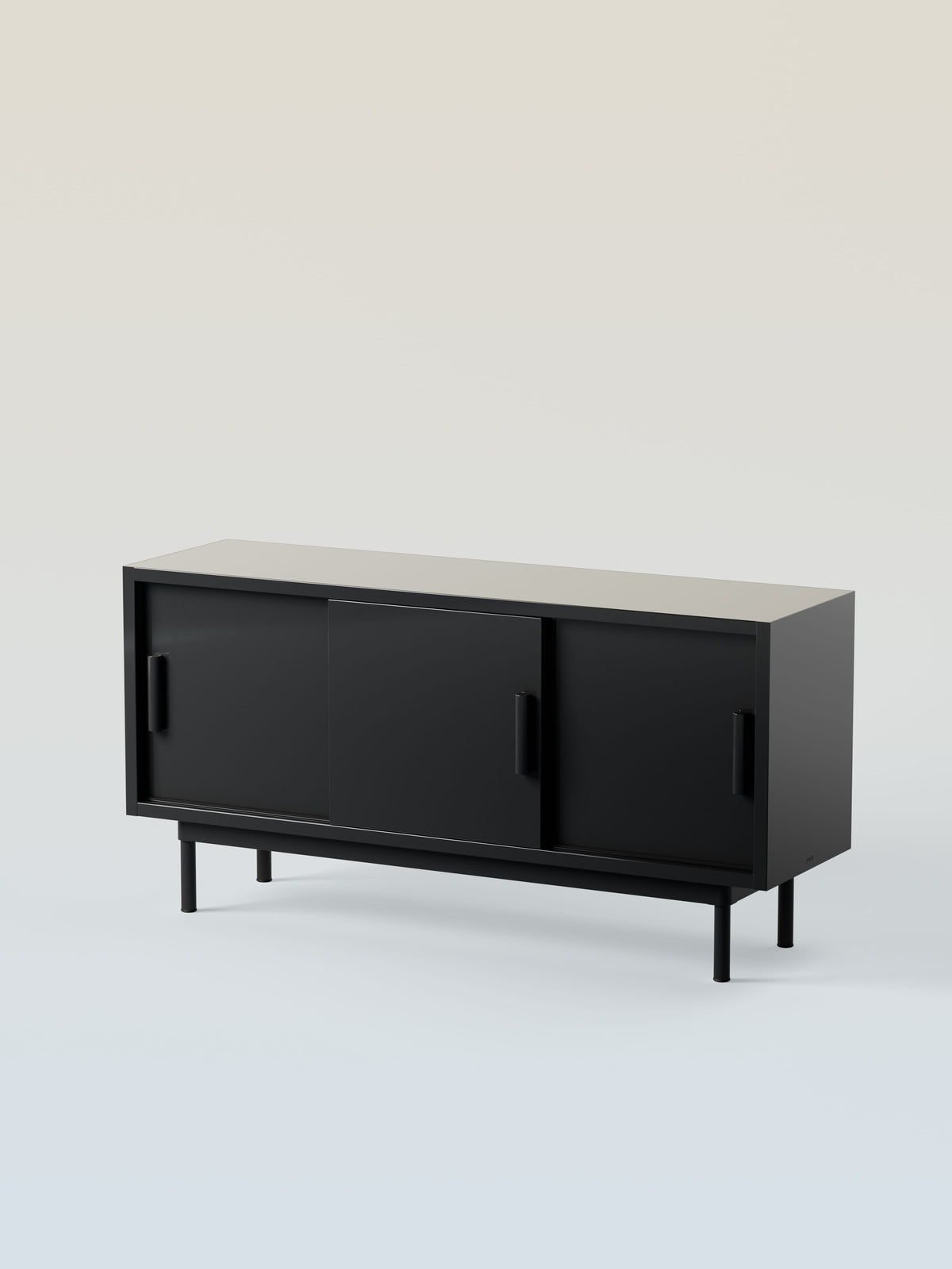 Buffet 3 portes coulissantes - Noir Foncé