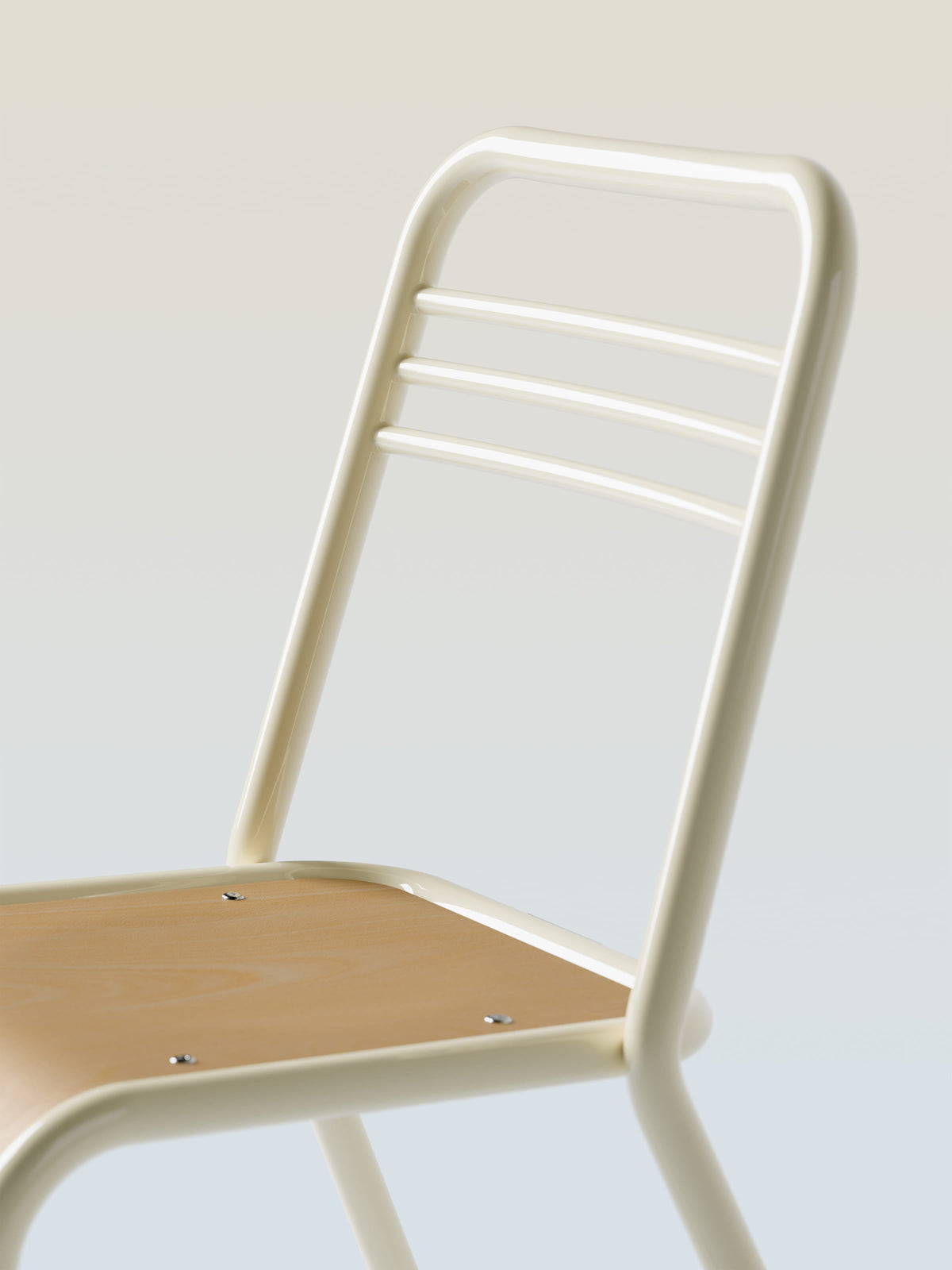 Chaise UD assise bois - Noir Foncé