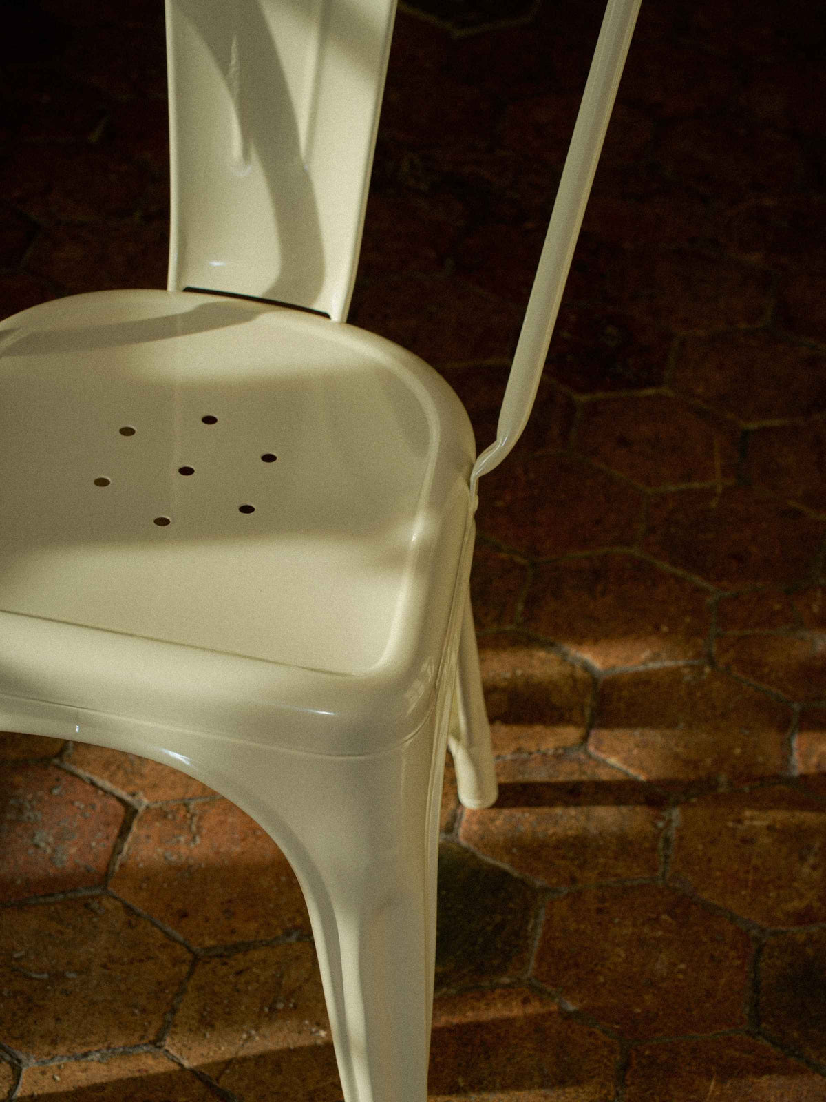 Chaise A - Blanc Perlé