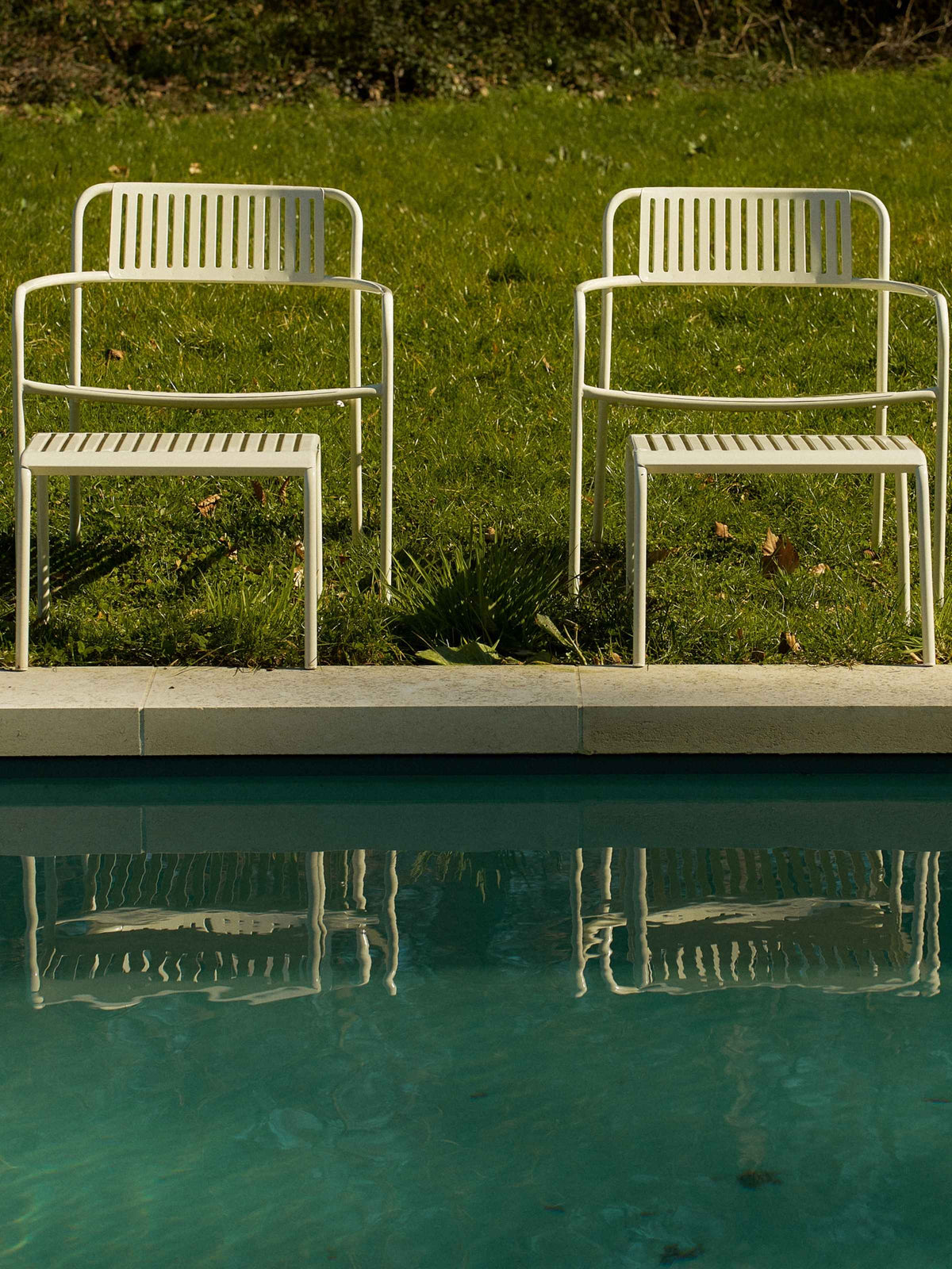 Tabouret Patio - Blanc Perlé