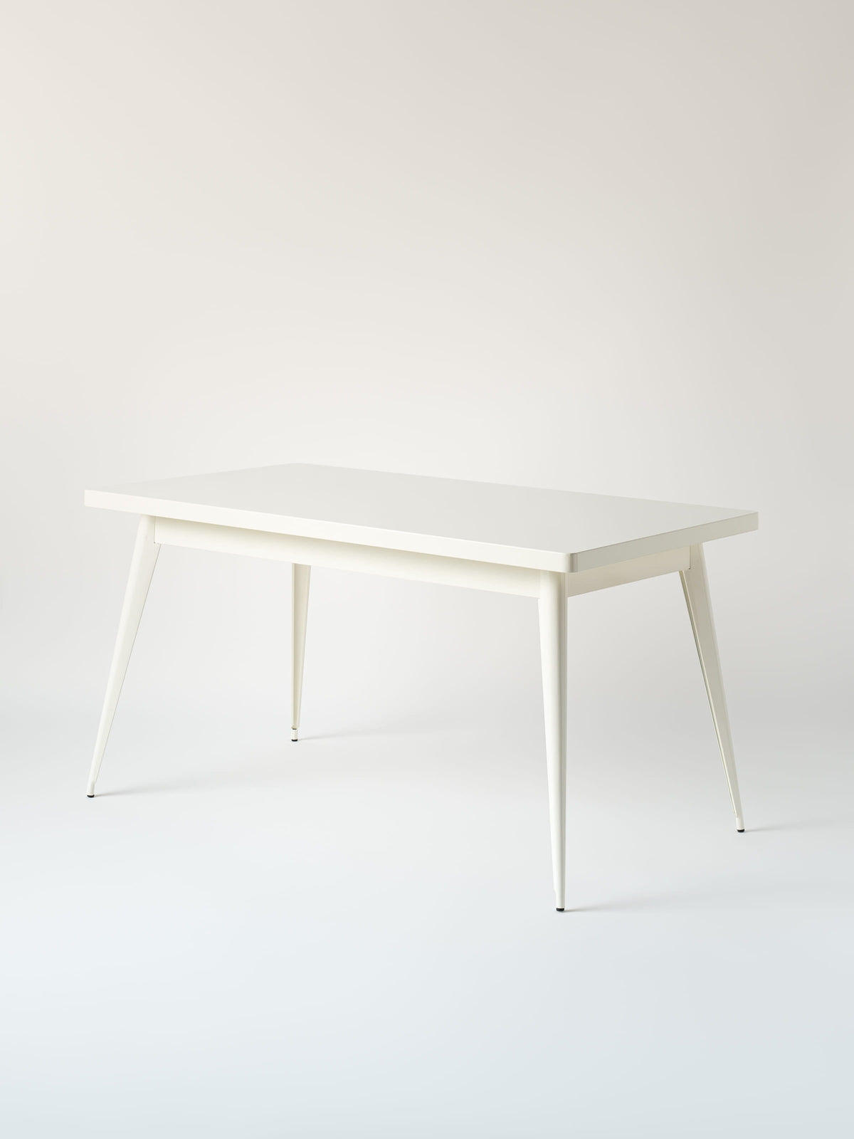 Table 55 140x80 / plateau métal - Blanc Pur