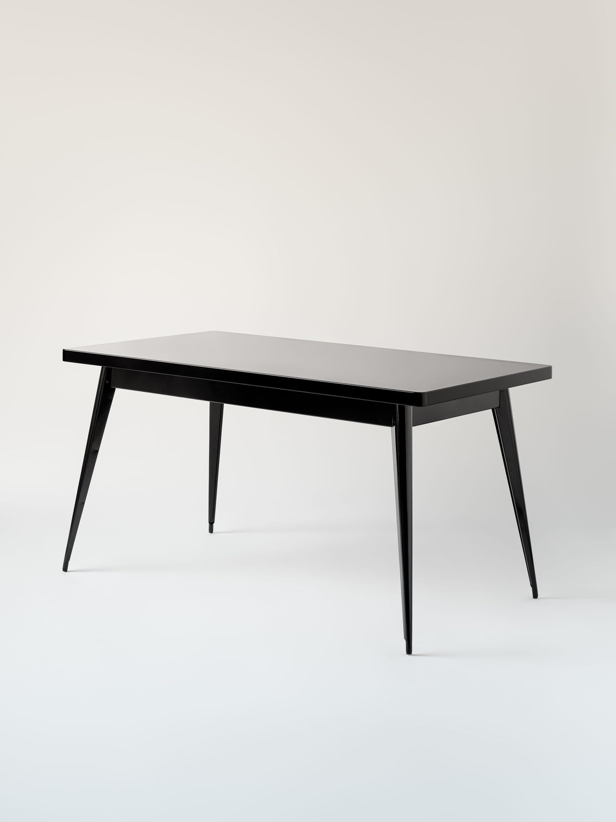 Table 55 140x80 / plateau métal - Noir Foncé