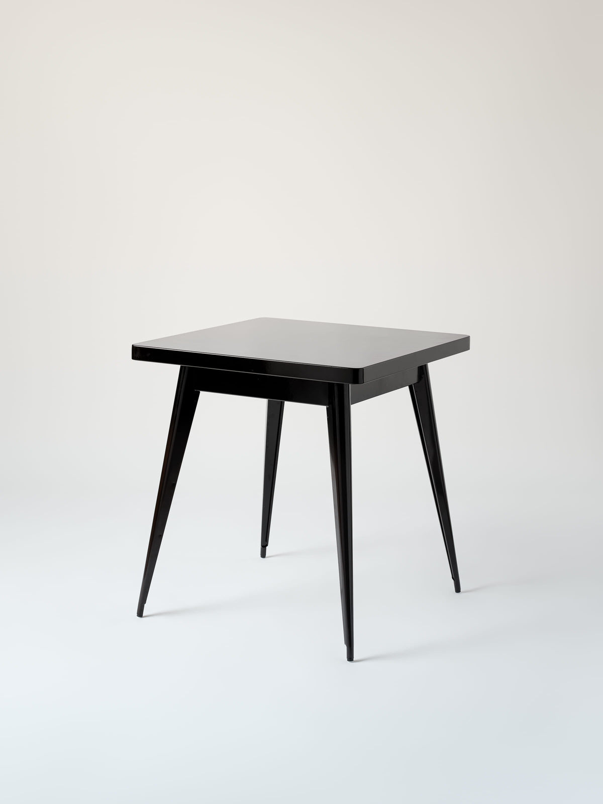 Table café 55 70x70 / plateau métal - Noir Foncé