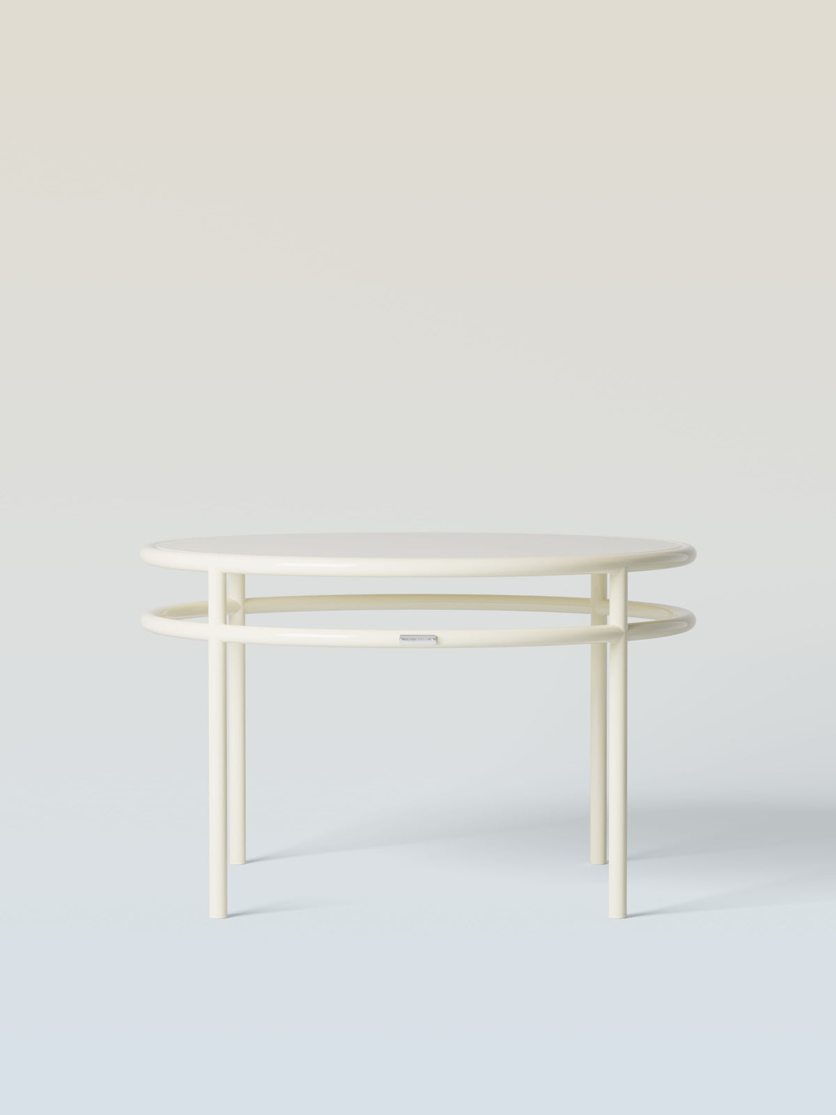 Table basse Epure Ø80 - Rouge Vin