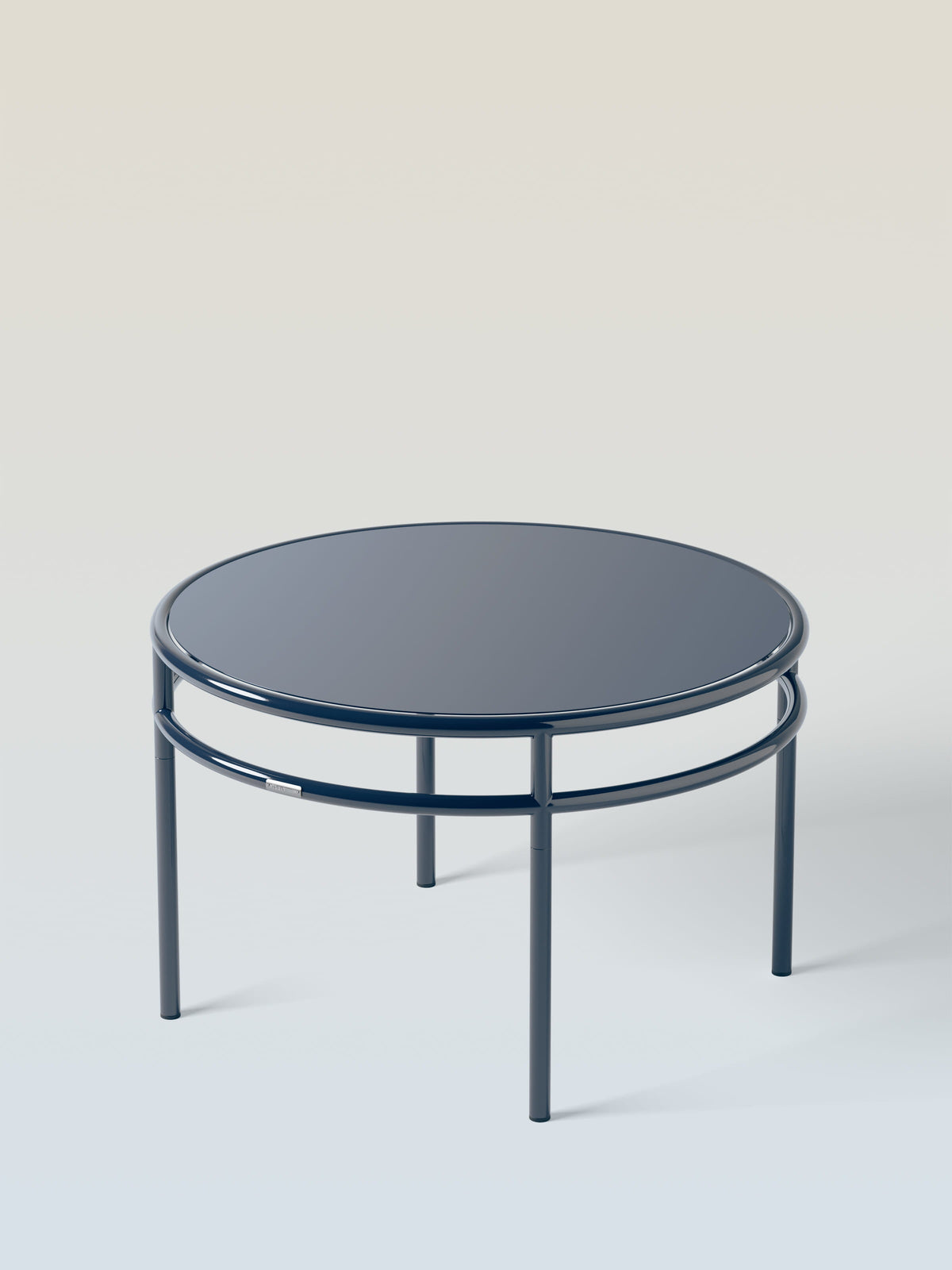 Table basse Epure Ø80 - Bleu Noir