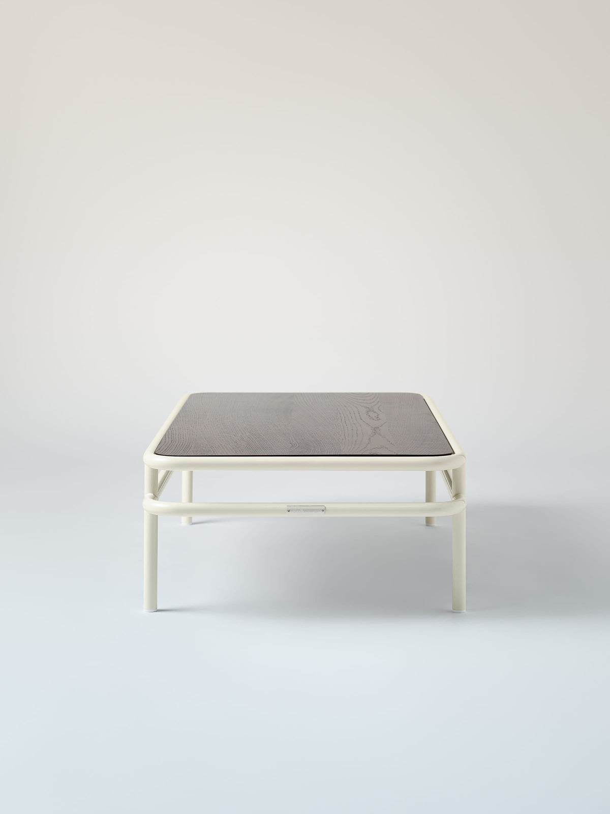 Table basse UD 120x60 / plateau chêne teinté noyer - Brun Noir