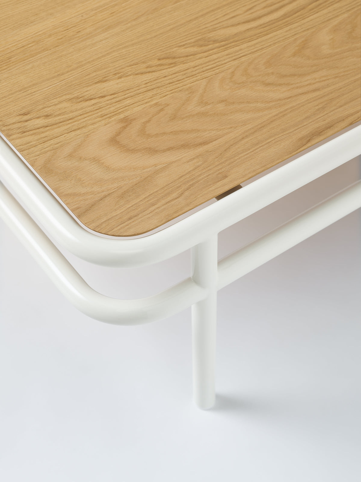 Table basse UD 120x60 / plateau chêne naturel - Brun Noir