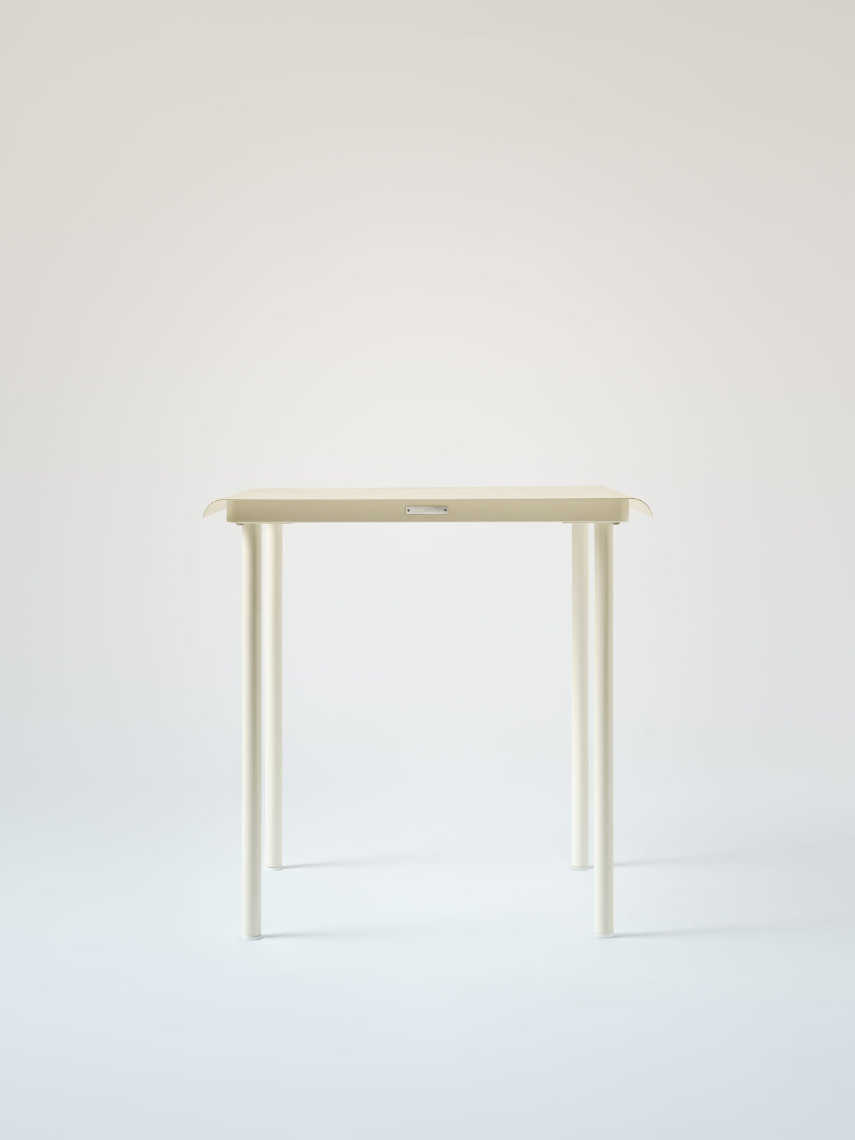 Table café Patio 75x75 - Blanc Perlé