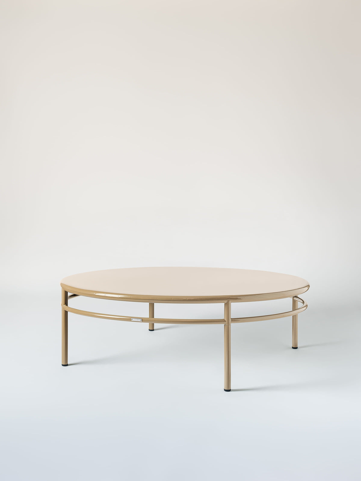 Table basse T37 Ø140 - Gris Beige