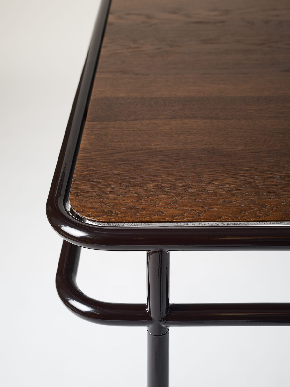 Table UD 180x90 / plateau chêne teinté noyer - Brun Noir
