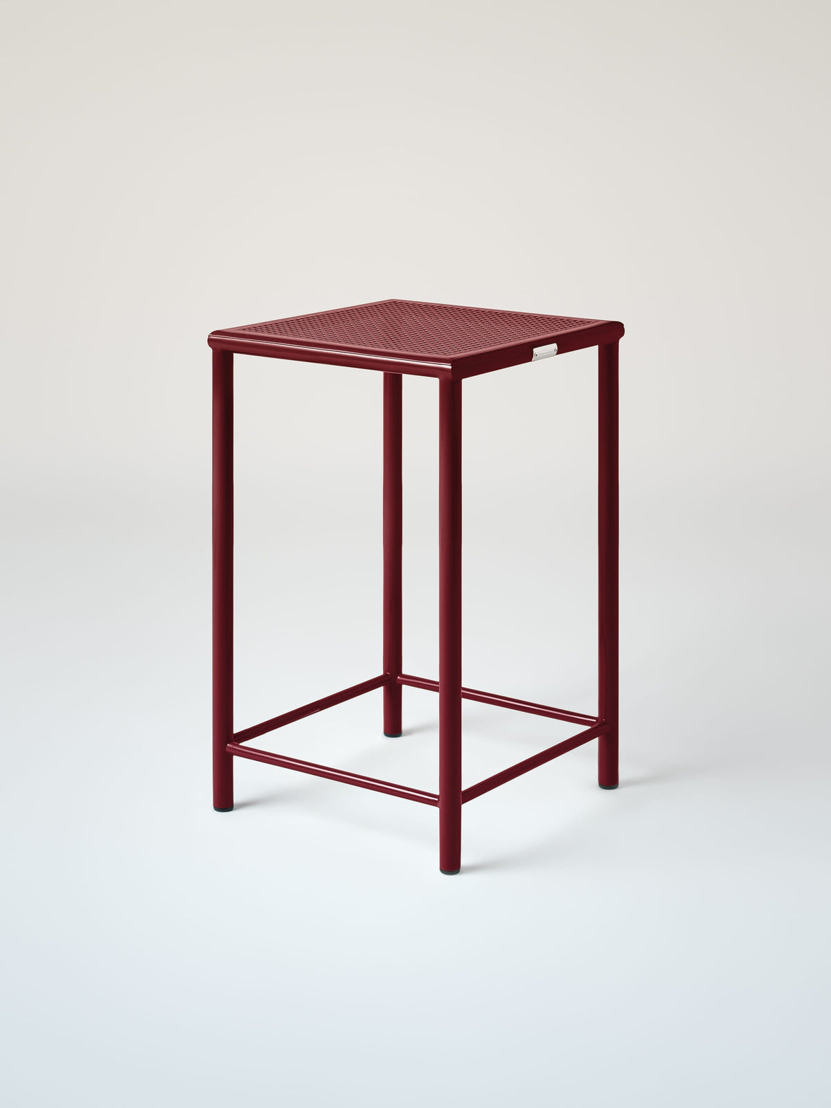 Tabouret Tressé H65 - Rouge Vin