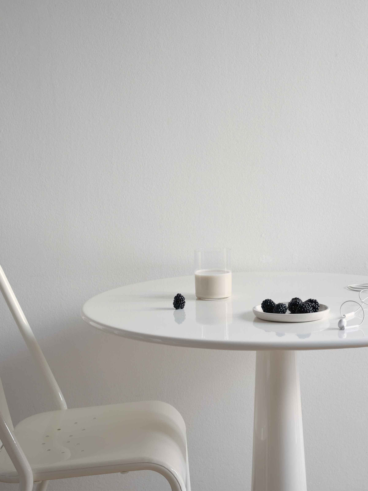 Table G Ø80 - Blanc Pur