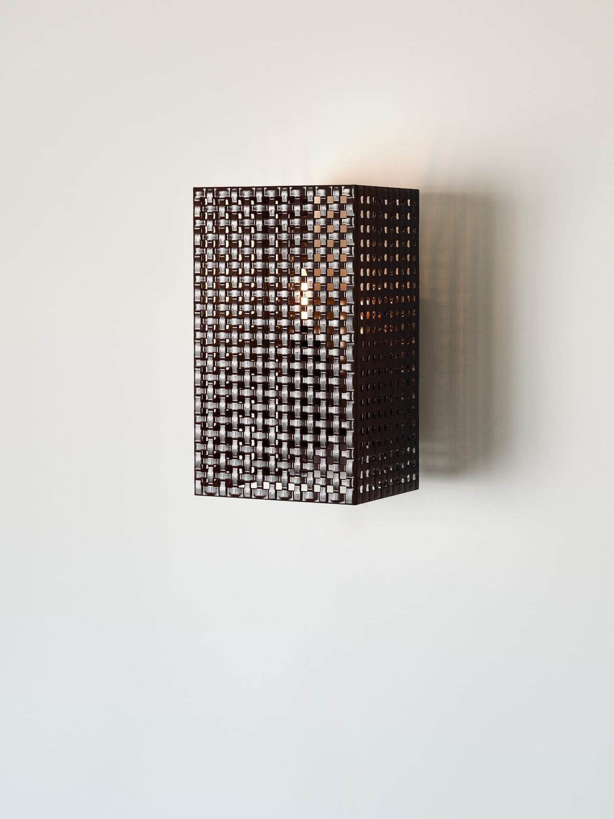 Indoor Braided Wall Light - Black Brown
