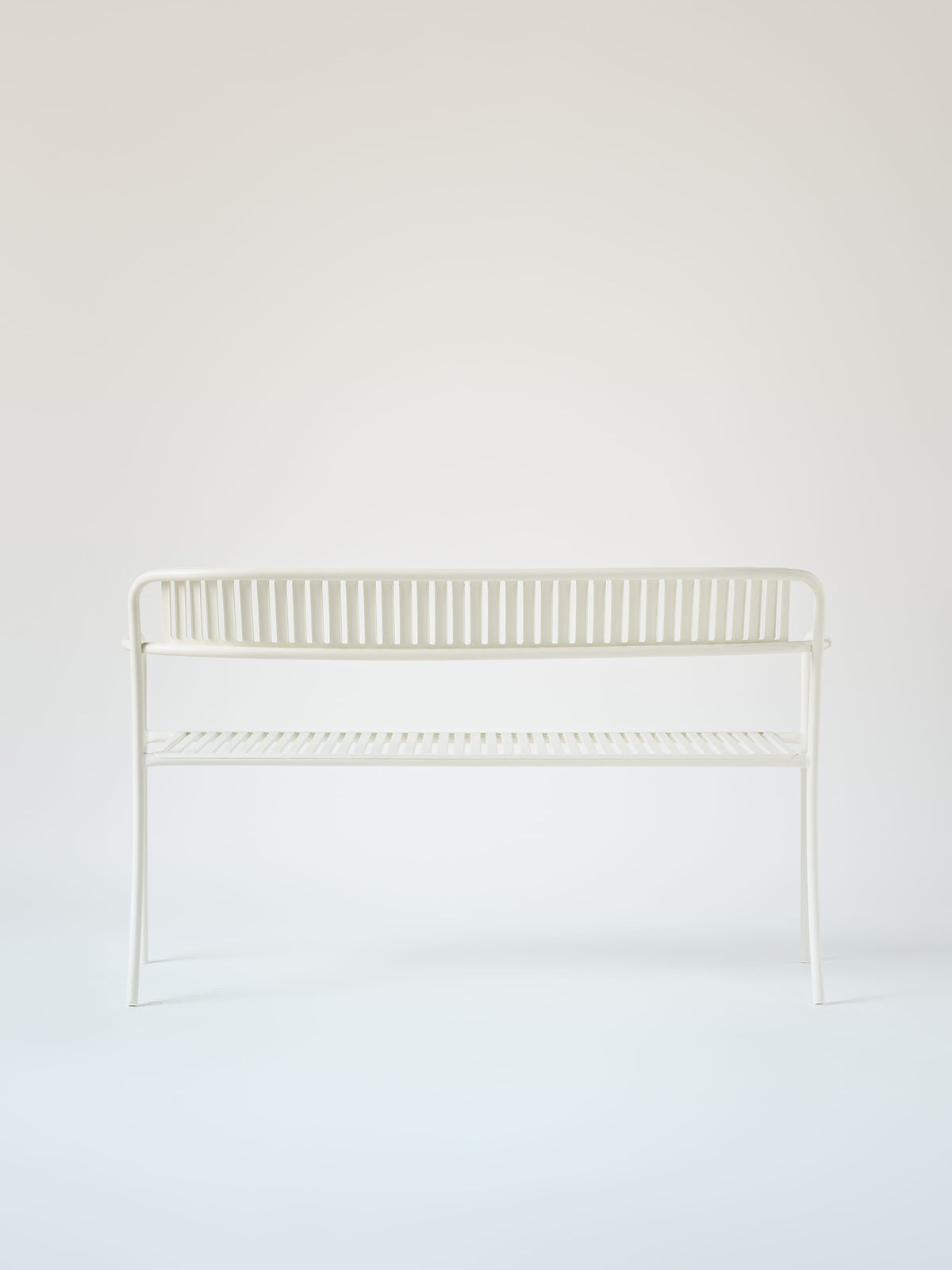 Patio bench with backrest - Wine Red