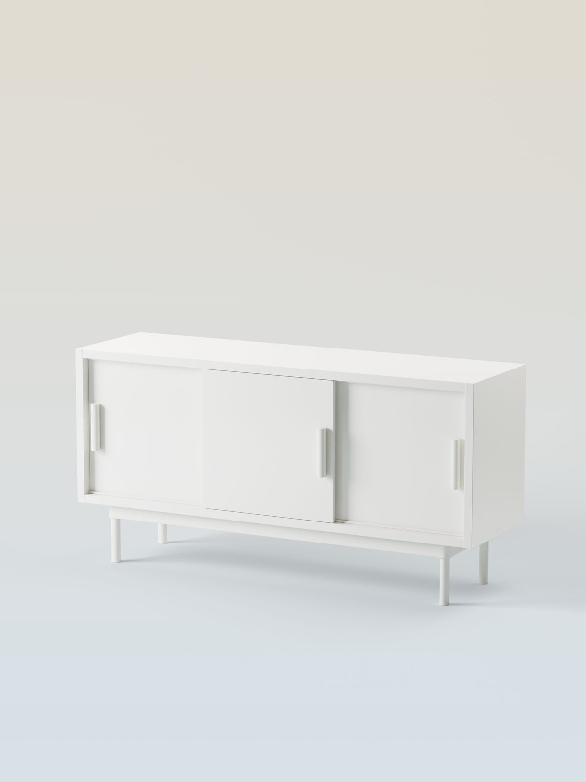 Buffet 3 portes coulissantes - Blanc Pur
