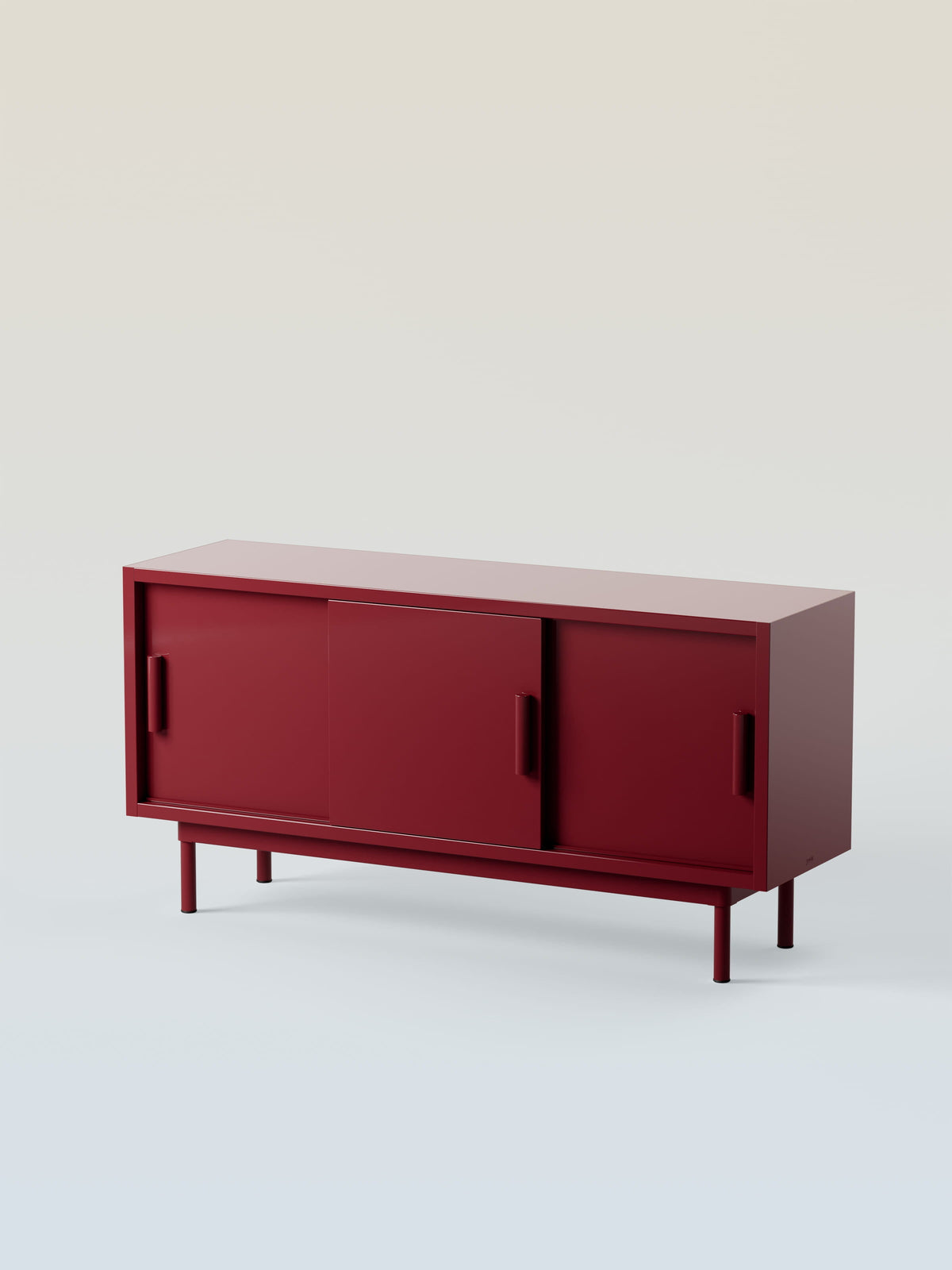 Buffet 3 portes coulissantes - Rouge Vin