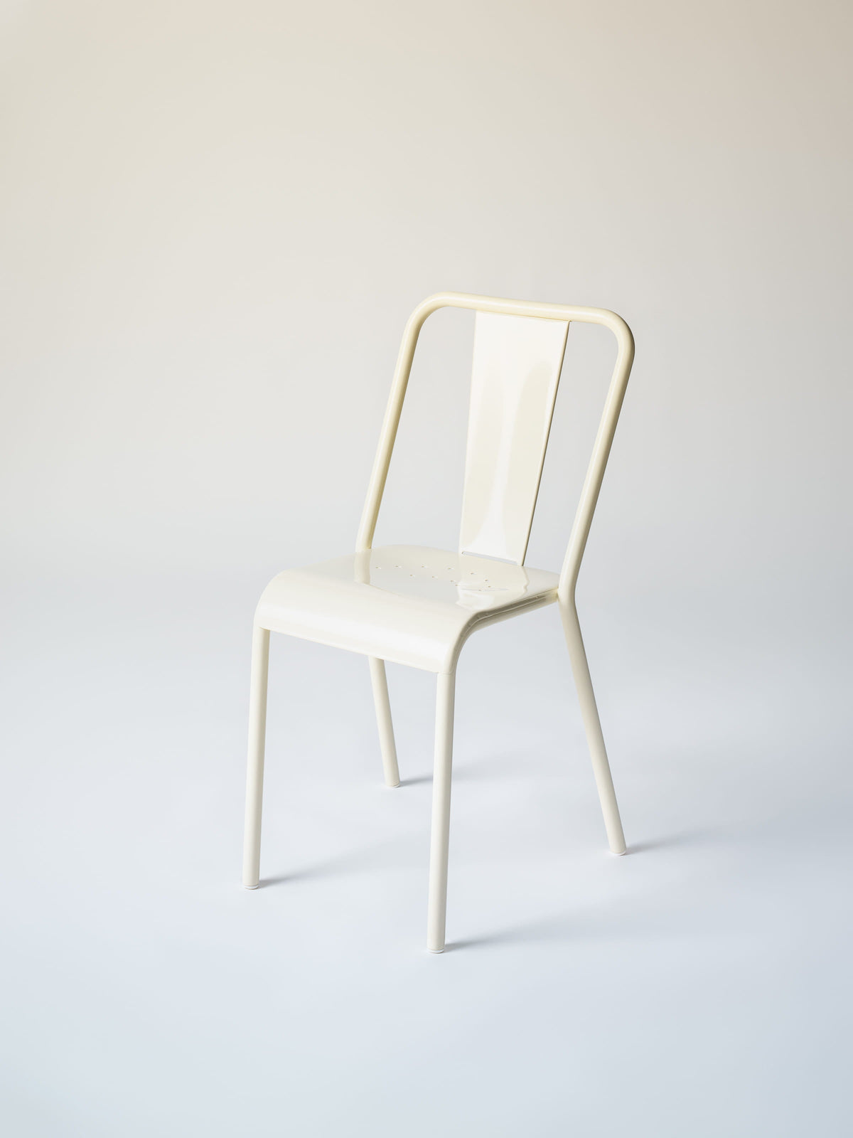 Chaise T37e - Blanc Perlé