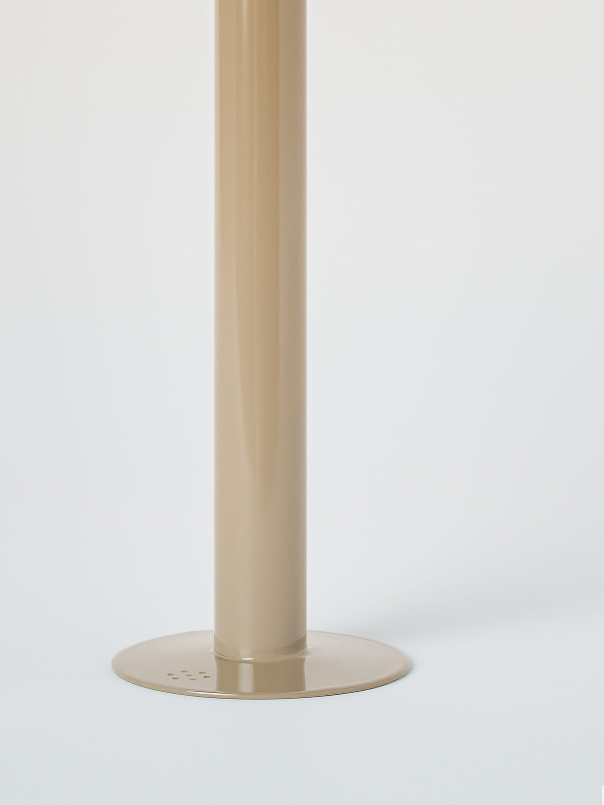 Grand bougeoir avec bougie à la cire d'abeille - Gris Beige