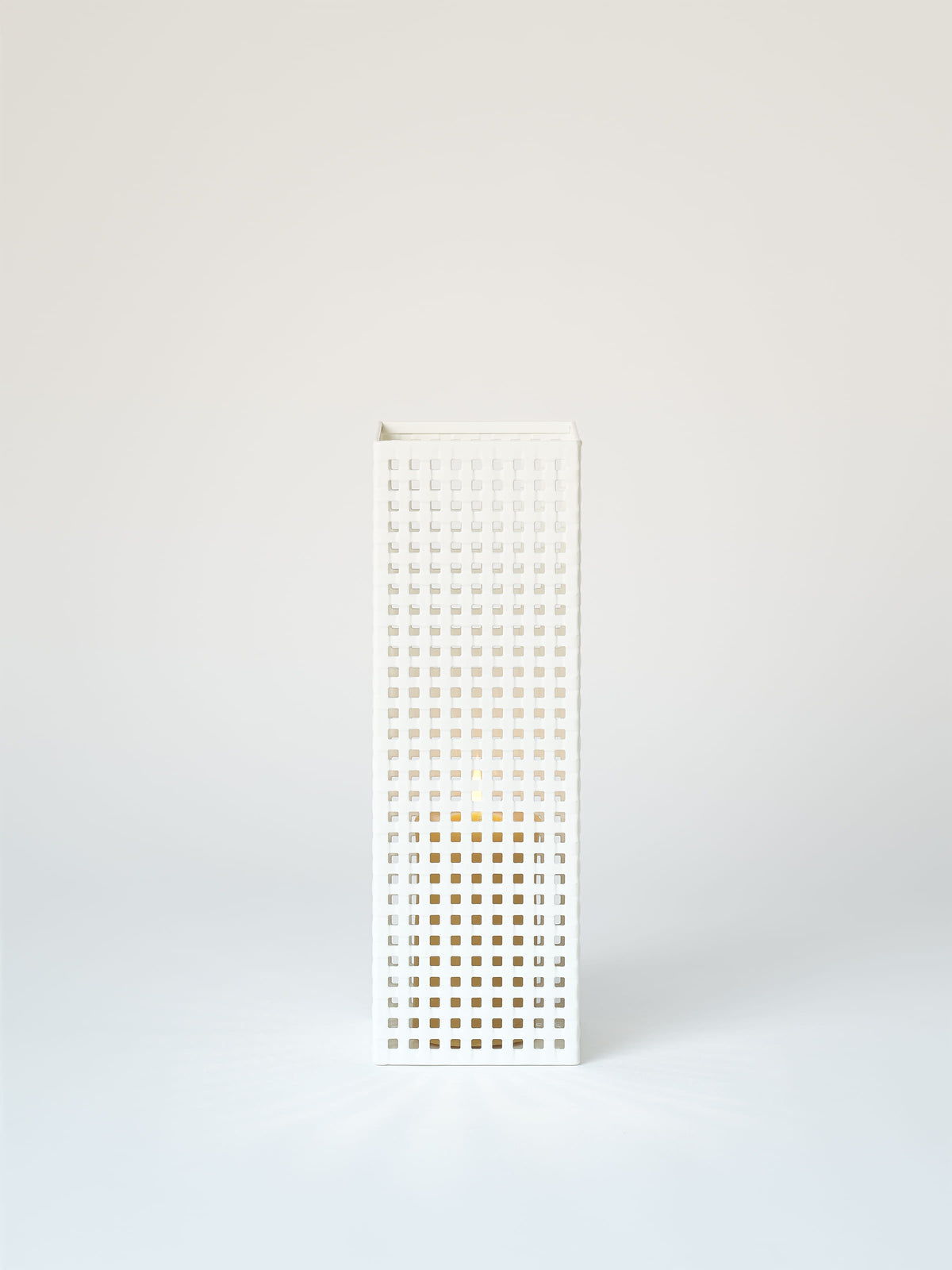 Photophore Tressé taille L - Gris Beige