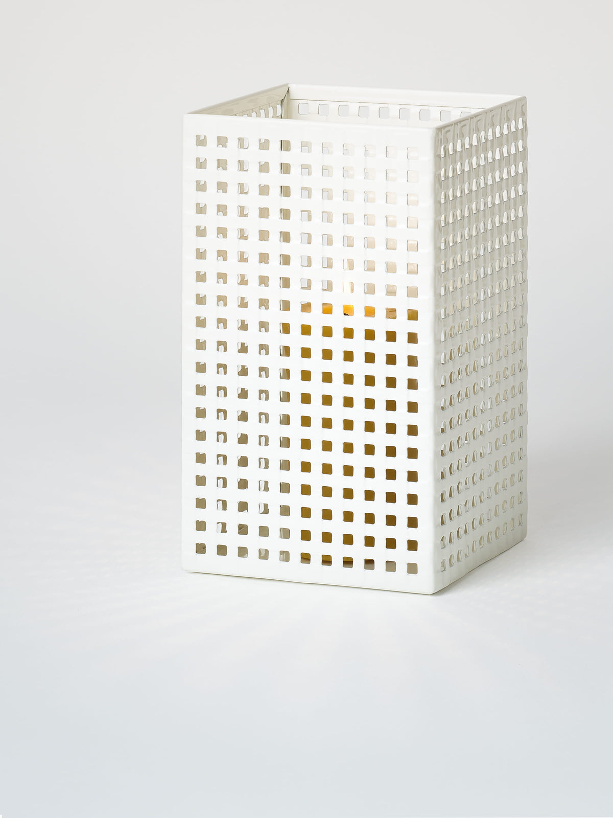 Photophore Tressé taille M - Gris Beige