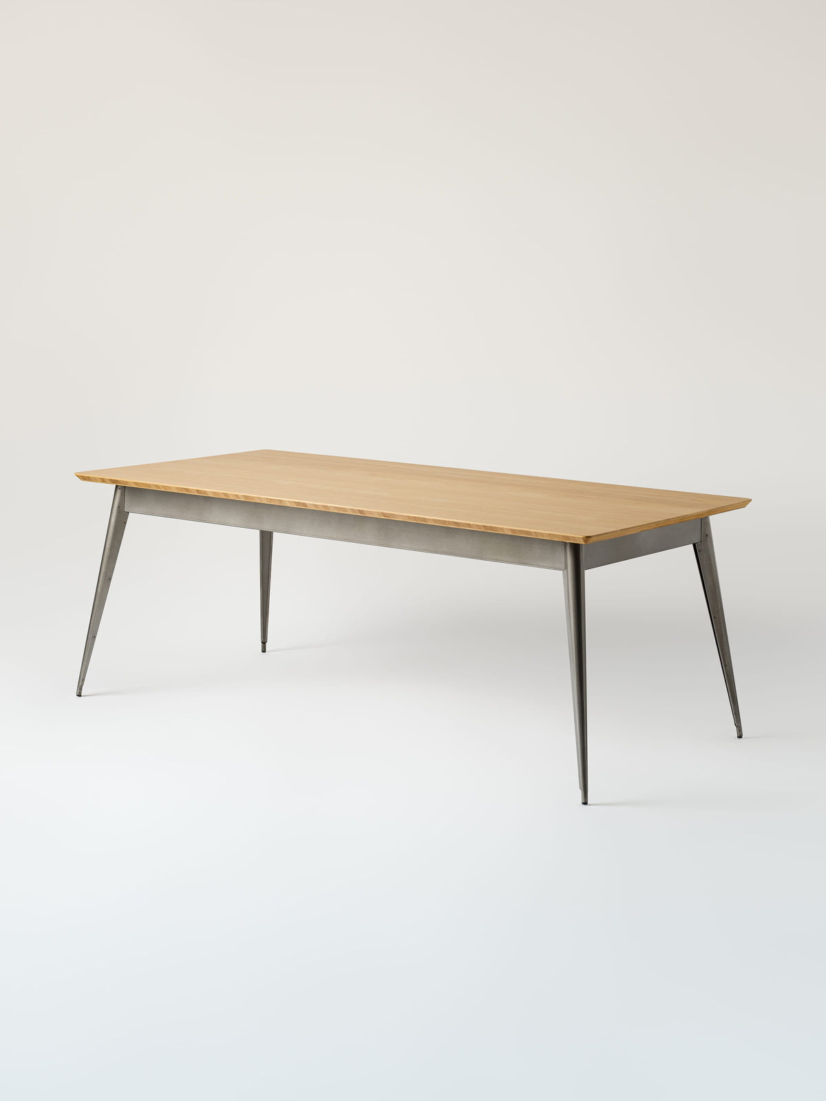 Table 55 200x95 / plateau chêne naturel - Brut Verni