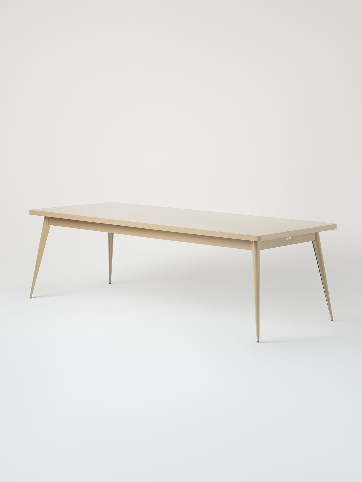 Table 55 240x100 / plateau métal - Gris Beige
