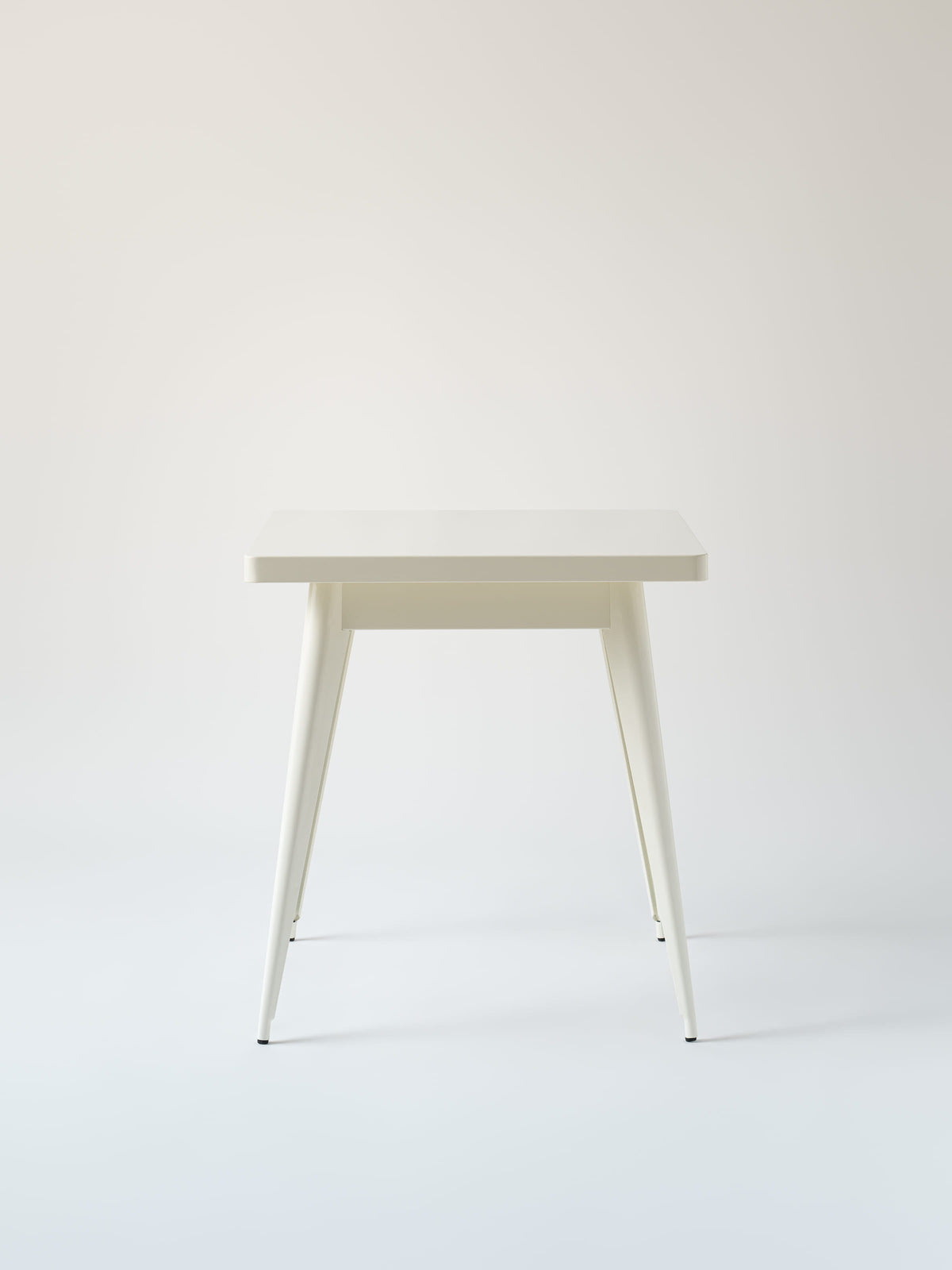 Table café 55 70x70 / plateau métal - Gris Beige