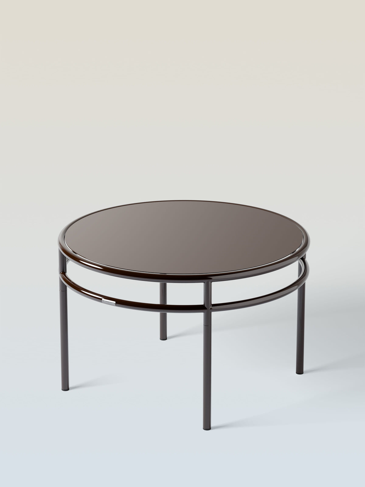 Table basse Epure Ø80 - Brun Noir