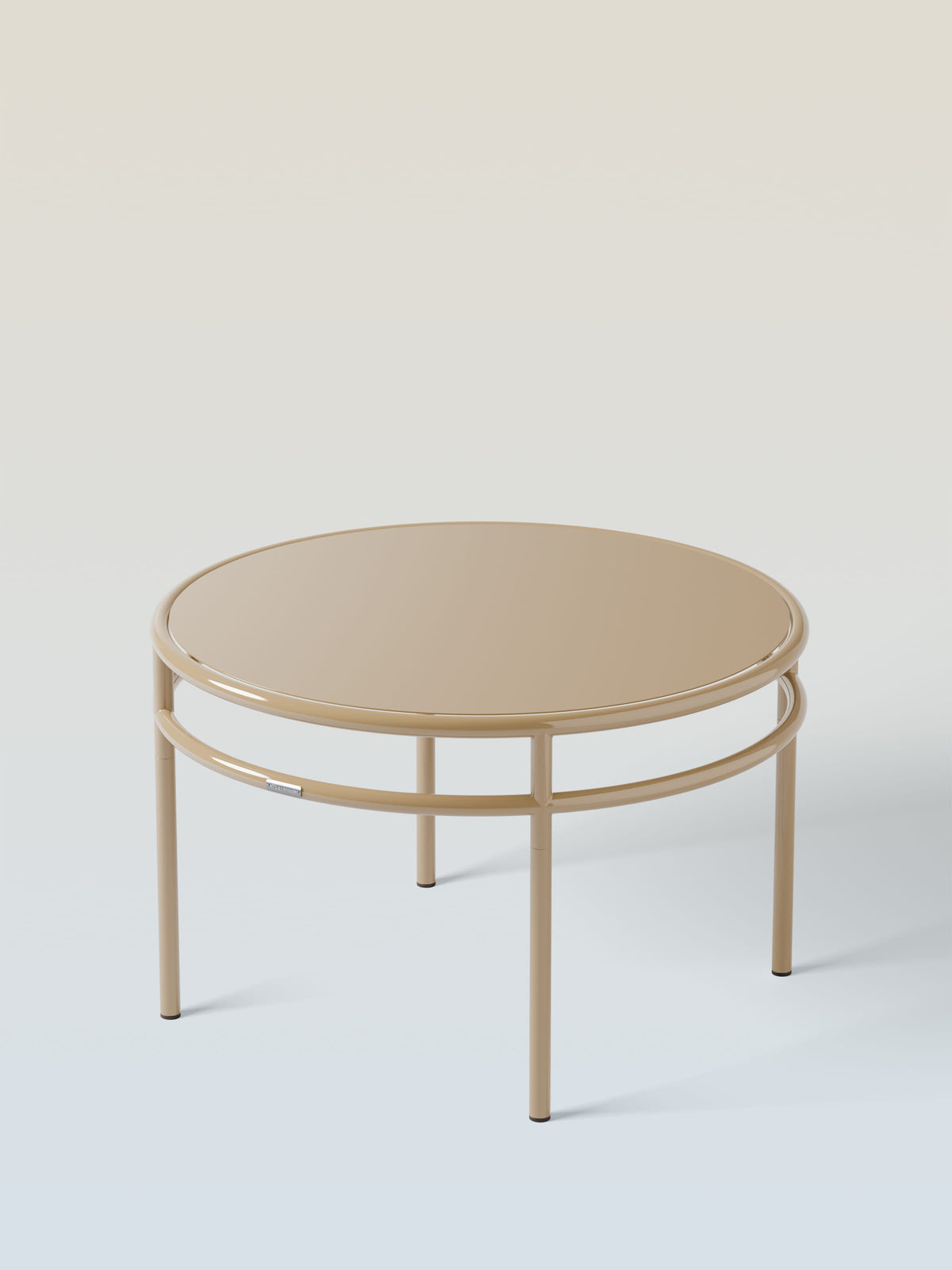 Table basse Epure Ø80 - Gris Beige