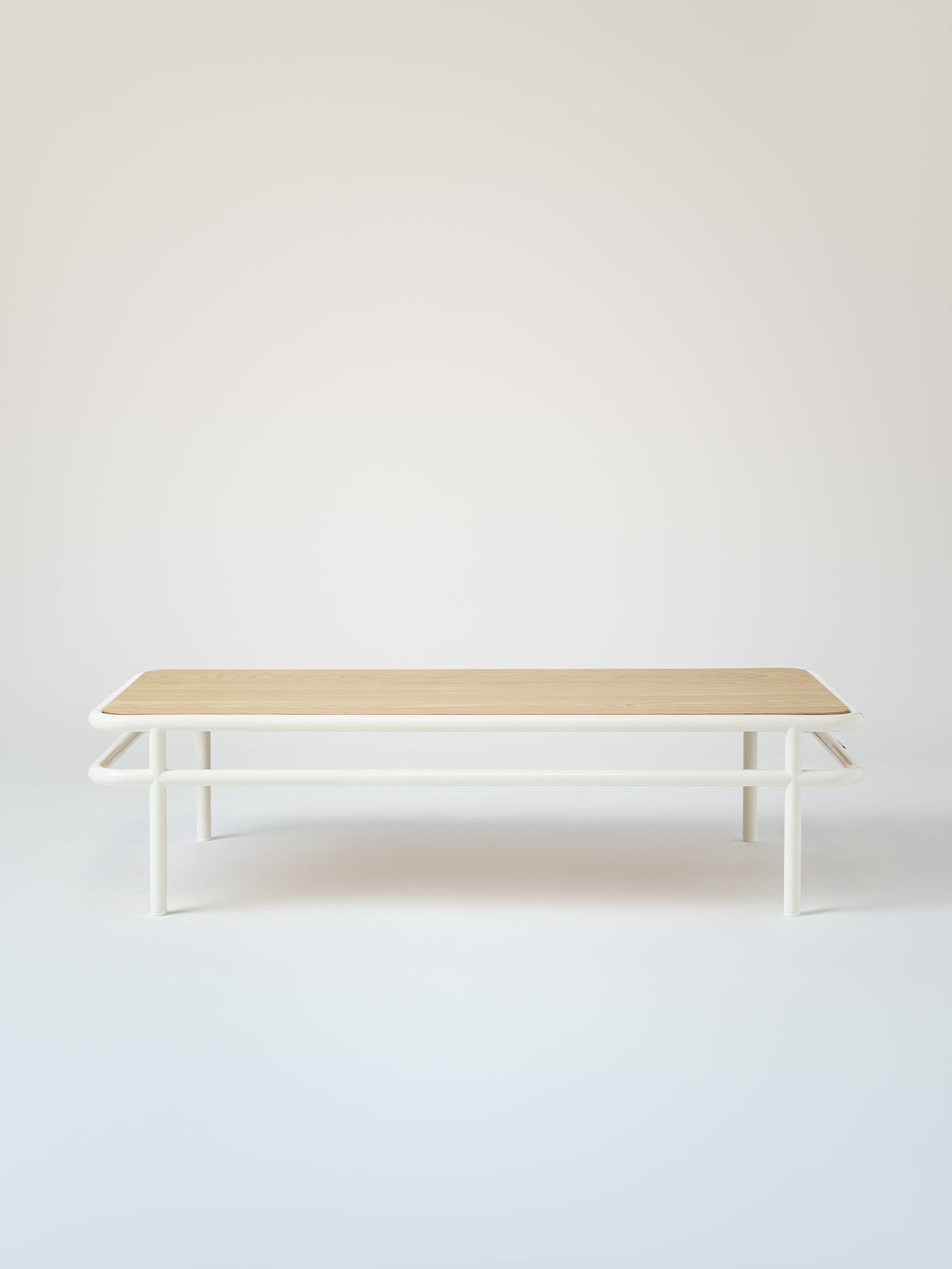 Table basse UD 120x60 / plateau chêne naturel - Brun Noir