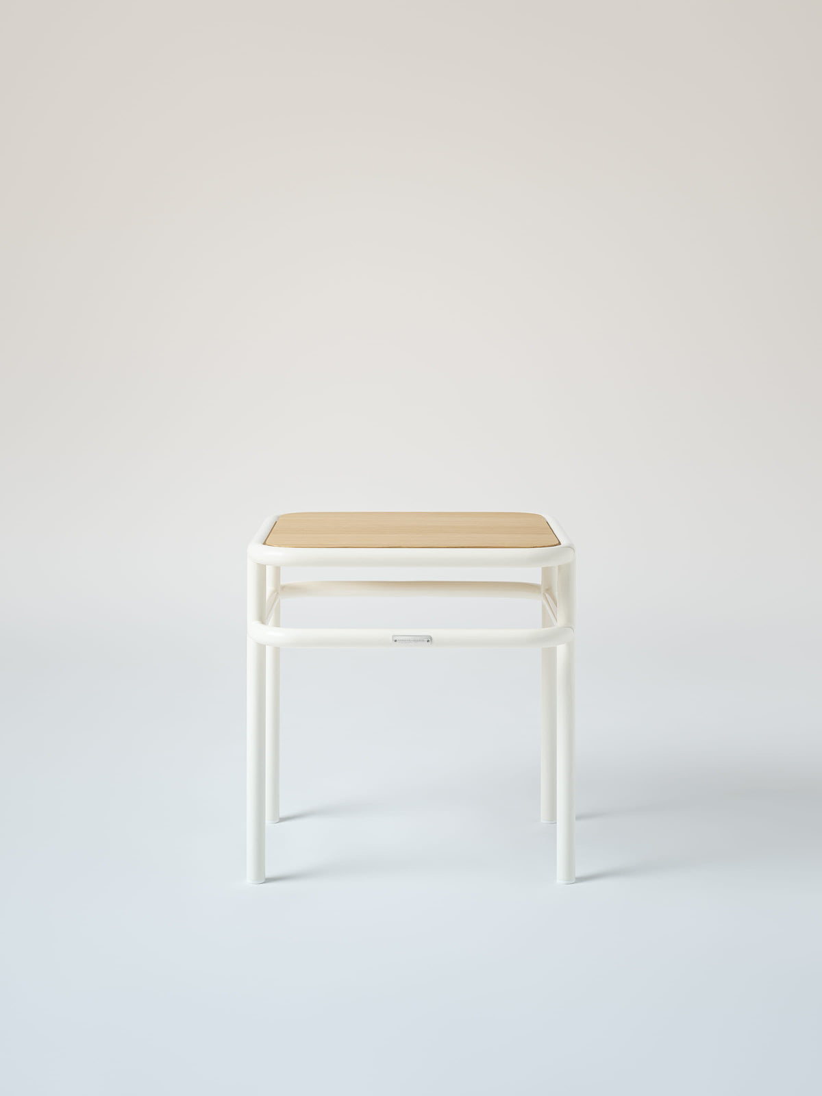 UD Side Table / Natural Oak Top - Dark Black