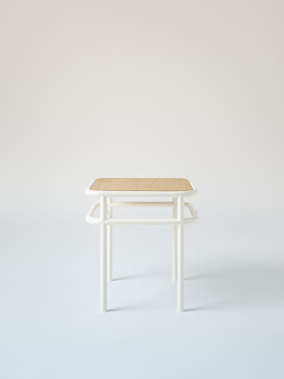 Table d'appoint UD / plateau chêne naturel - Brun Noir