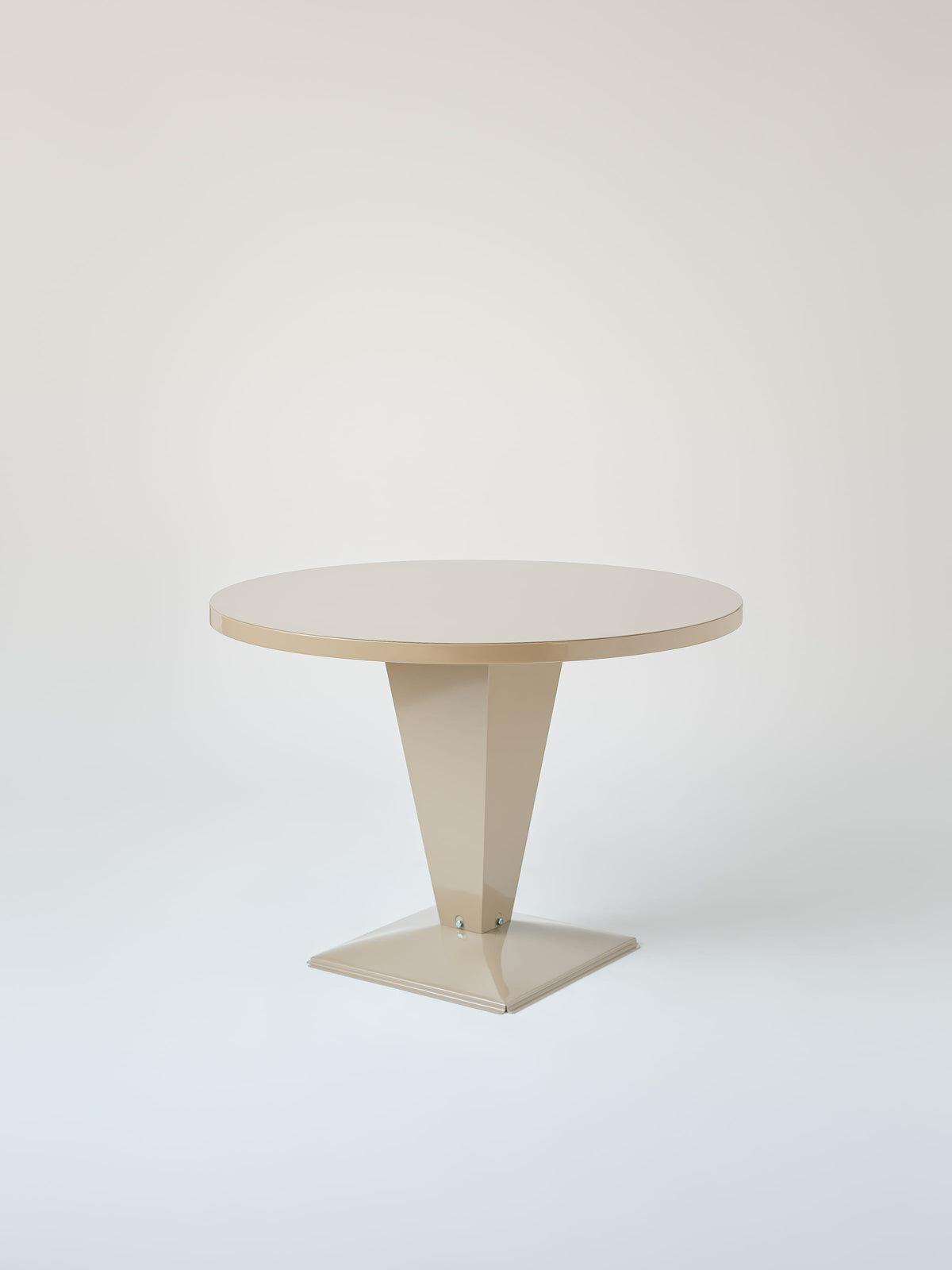 Table Kub Ø100 - Gris Beige
