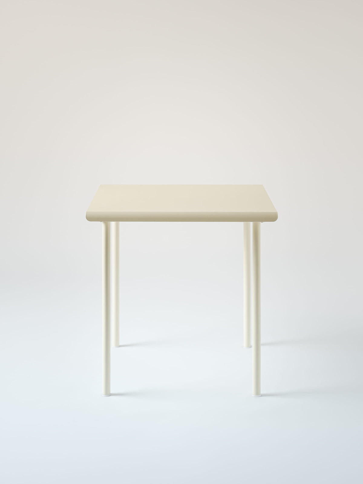 Table café Patio 75x75 - Blanc Perlé