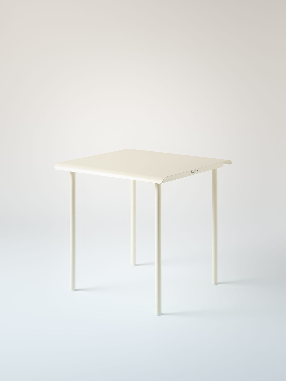 Table café Patio 75x75 - Blanc Perlé