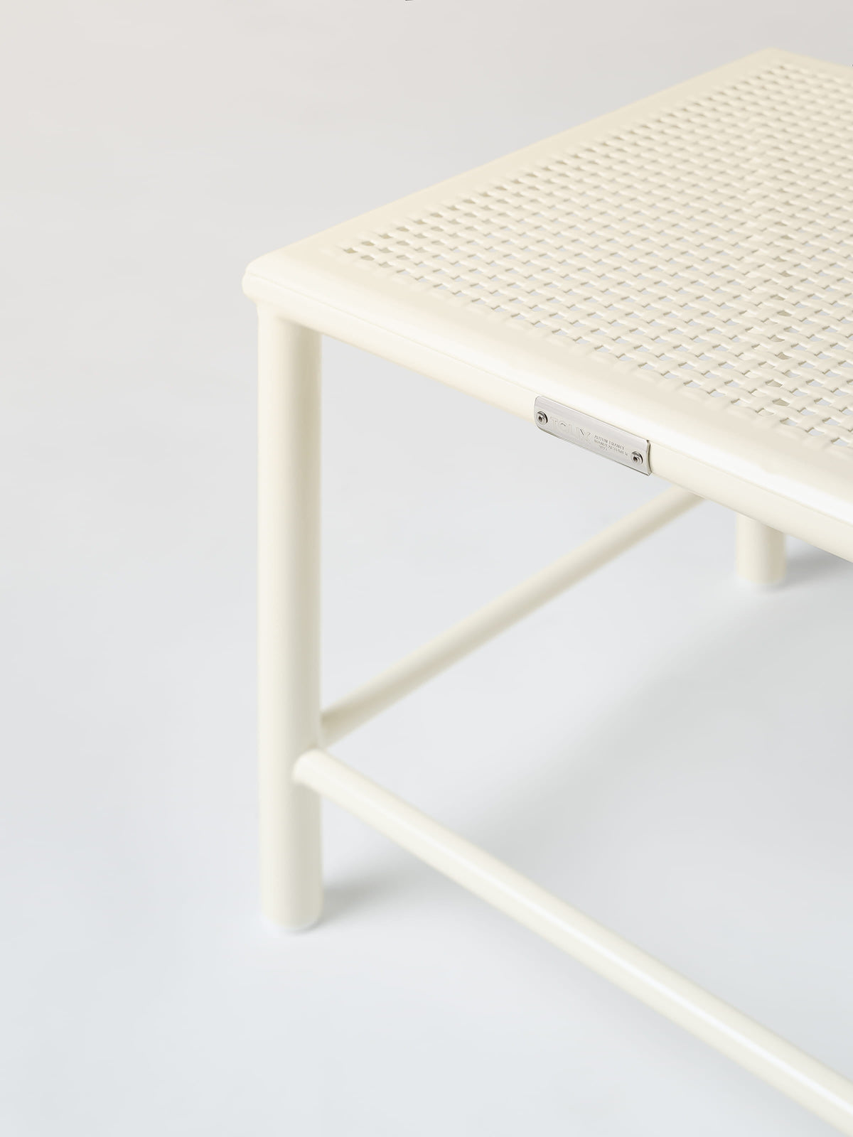 Tabouret Tressé H30 - Rouge Vin