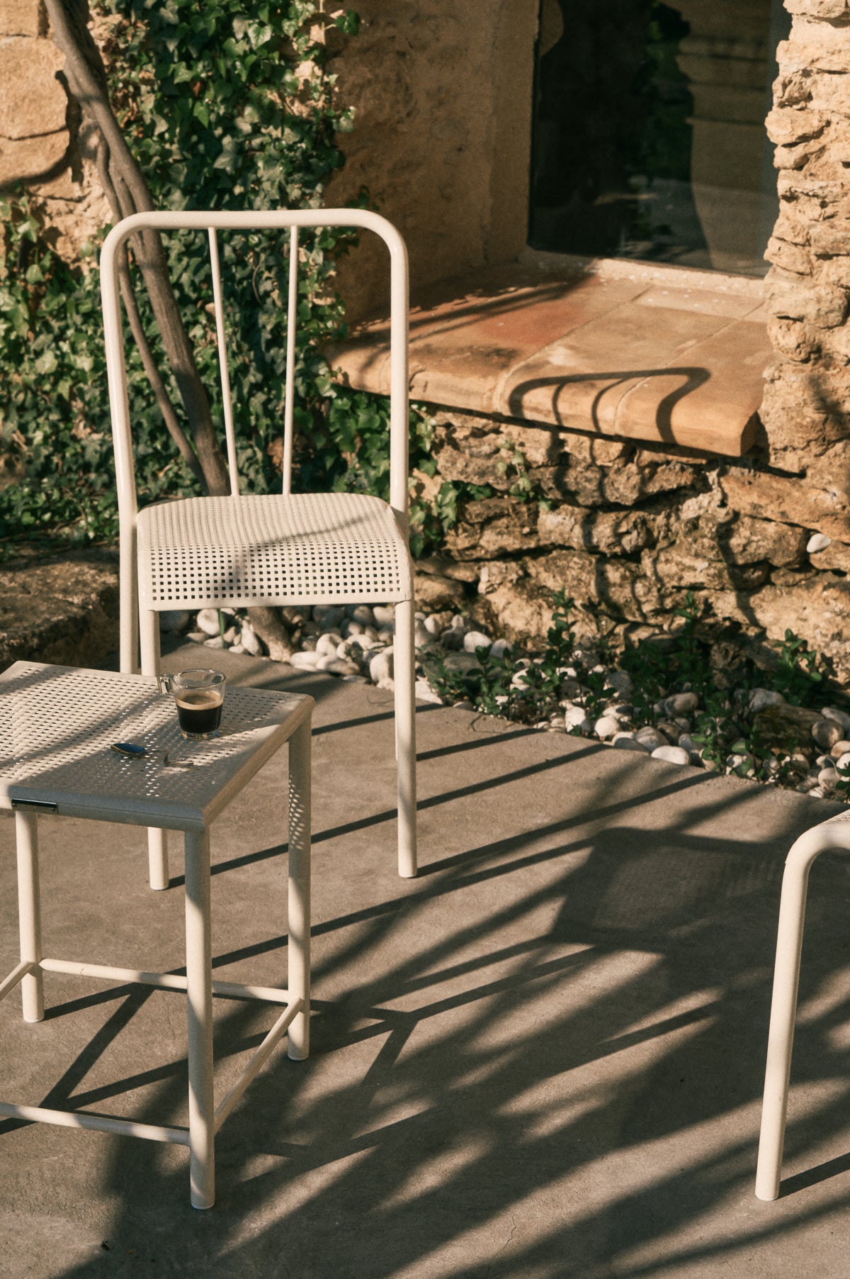 Chaise Tressée - Blanc Perlé